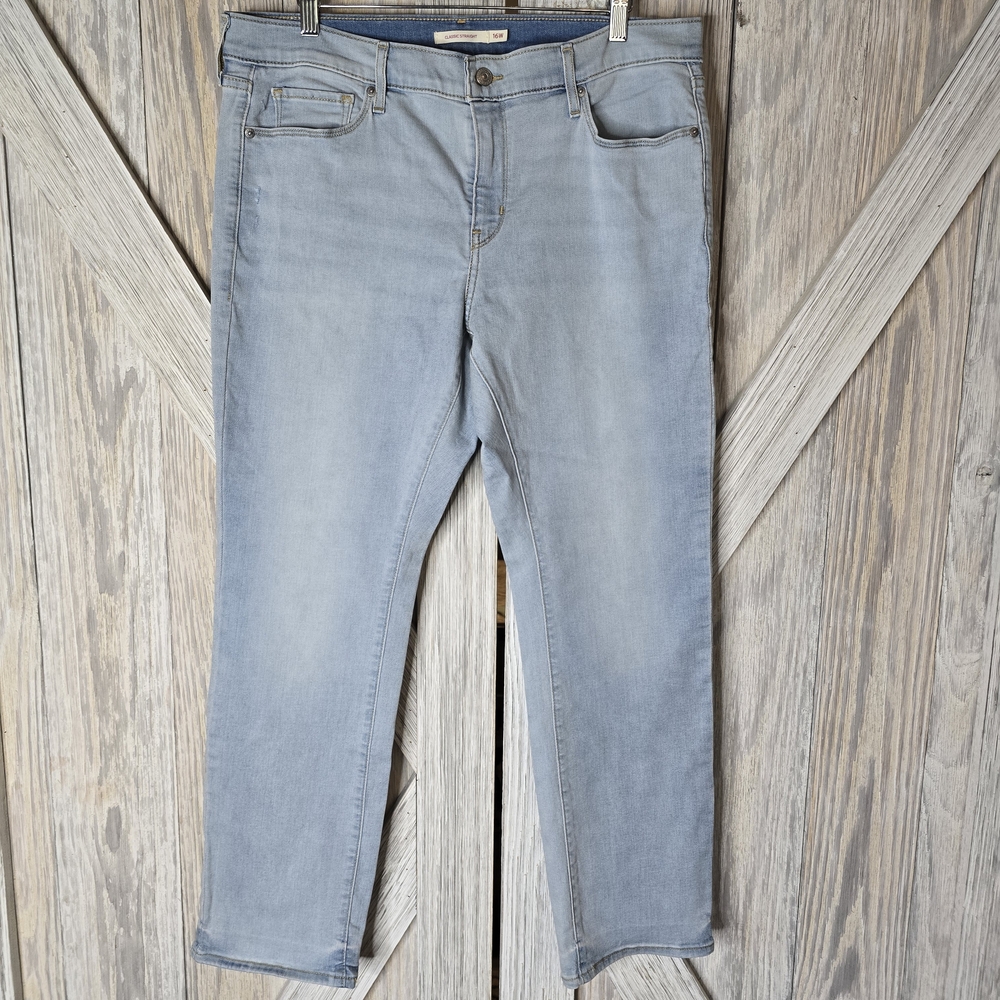 Levi's Men's Light Gray Straight Jeans